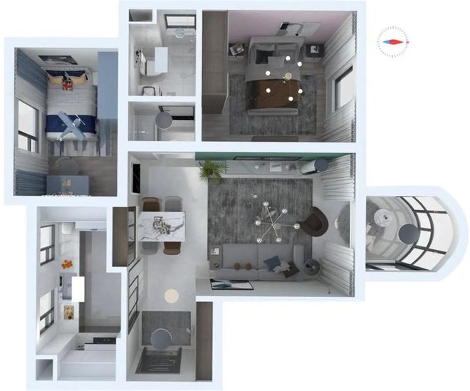 老兩口的生活叫人羨慕，93平米現(xiàn)代簡(jiǎn)約裝修，立馬價(jià)值翻百倍！