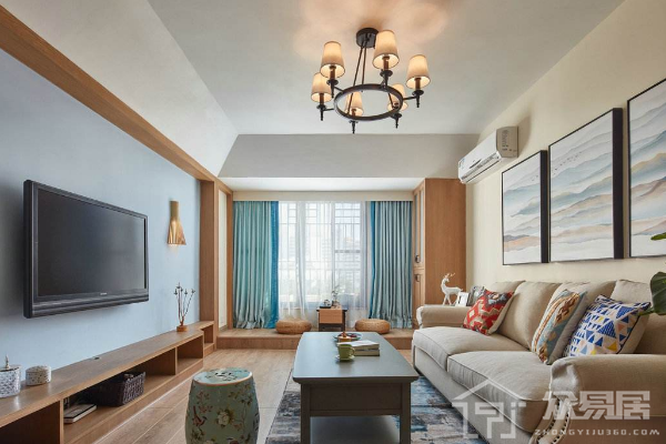 沈陽裝修公司_沈陽 \"沈陽裝修\"_沈陽萬科金域藍灣93平裝修