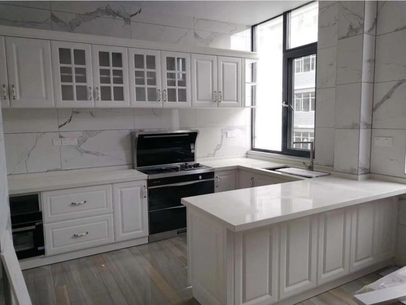 小廚房裝修_小戶(hù)型開(kāi)放式廚房地面裝修效果圖_廚房裝修效果圖小戶(hù)型