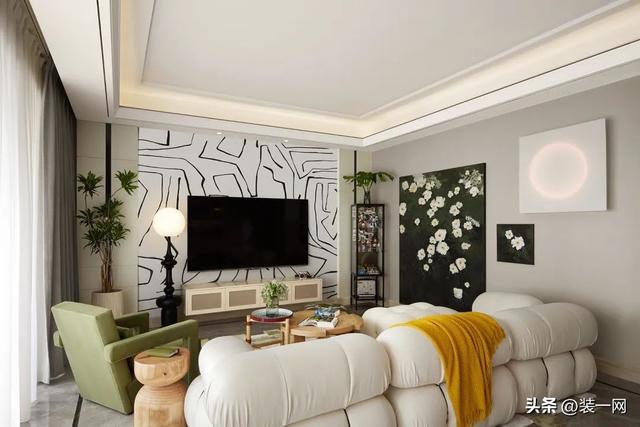 房屋浪漫布置圖片(95平米法式風(fēng)格裝修，輕奢浪漫居所，姐妹們的夢想小家)(圖2)