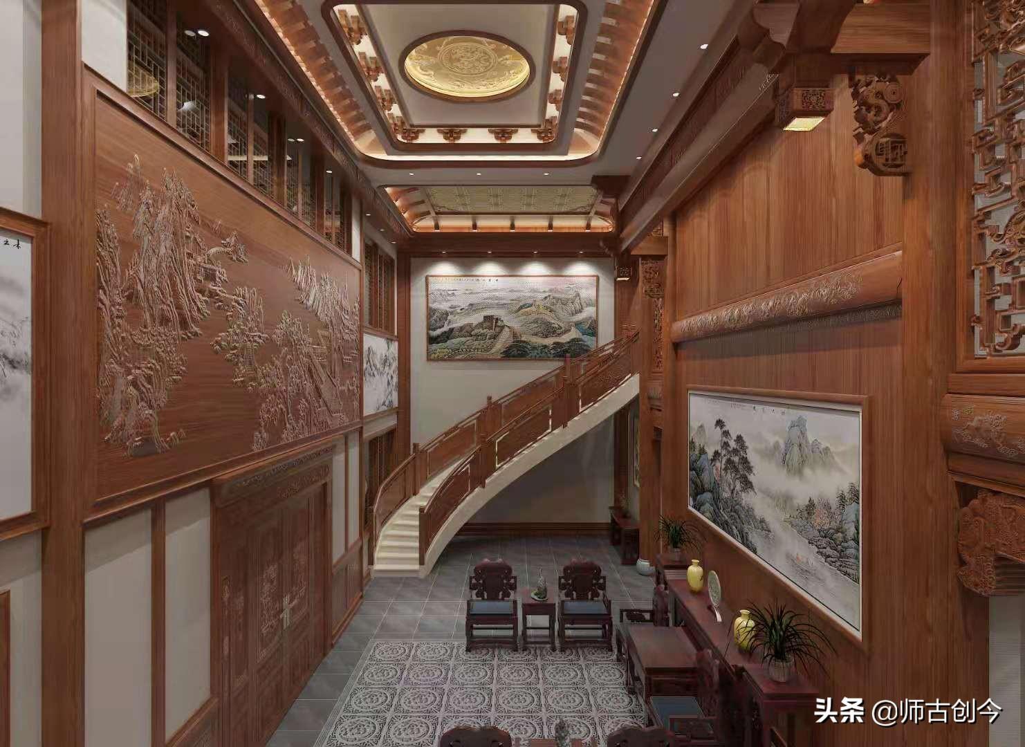 中式古典紅木裝修，營(yíng)造出經(jīng)典舒適的居住空間