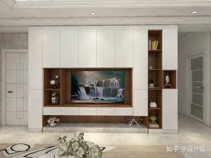 想要客廳更能裝？看看收納電視墻，裝修設(shè)計參考來了！