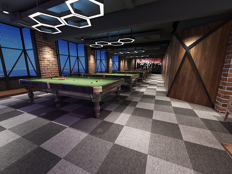 臺球廳裝修如何做？休閑臺球廳設(shè)計裝修效果圖