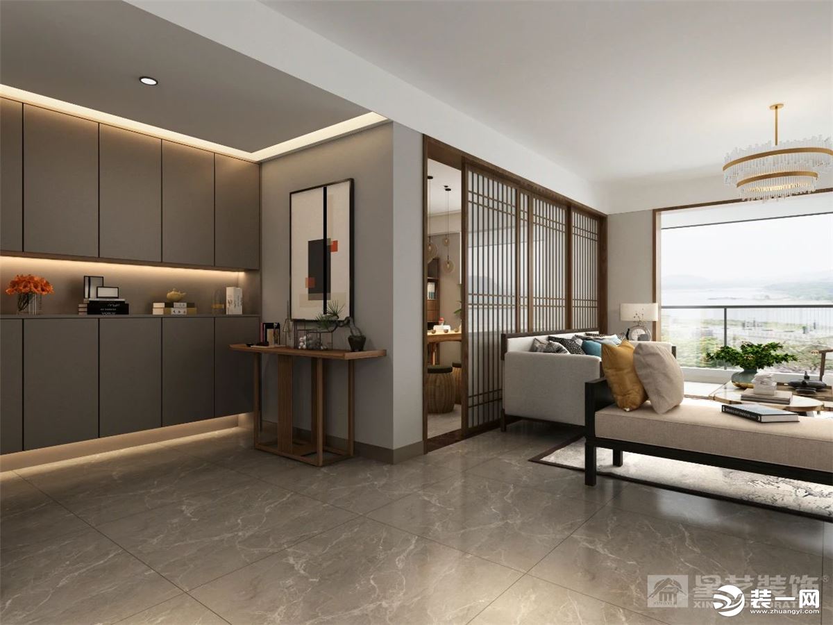 《【摩登4平臺(tái)app登錄】桂林星藝裝飾120㎡中式禪意風(fēng)格住宅 仿木瓷磚效果一絕！》