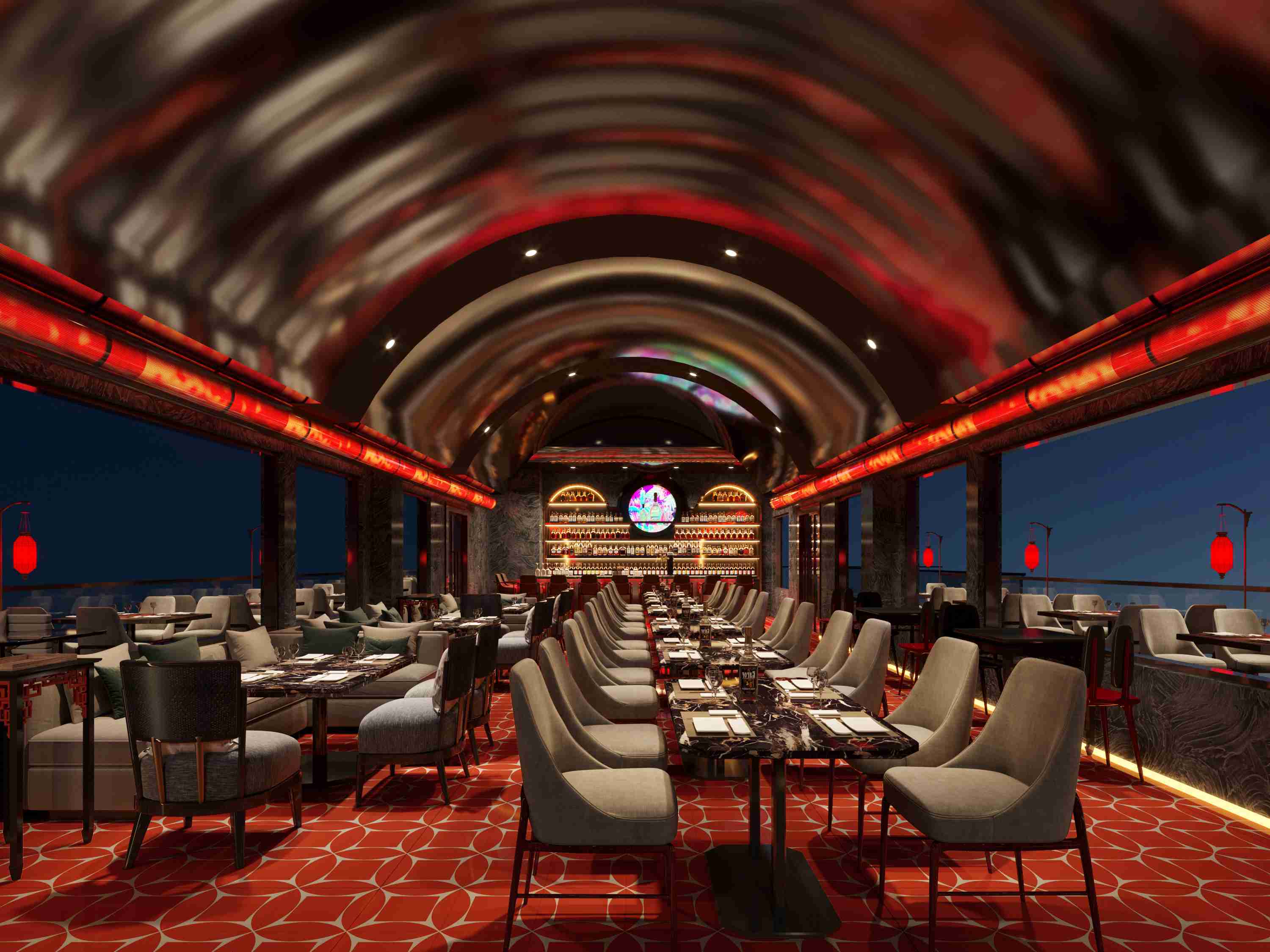 極簡(jiǎn)風(fēng)格餐飲門面裝修