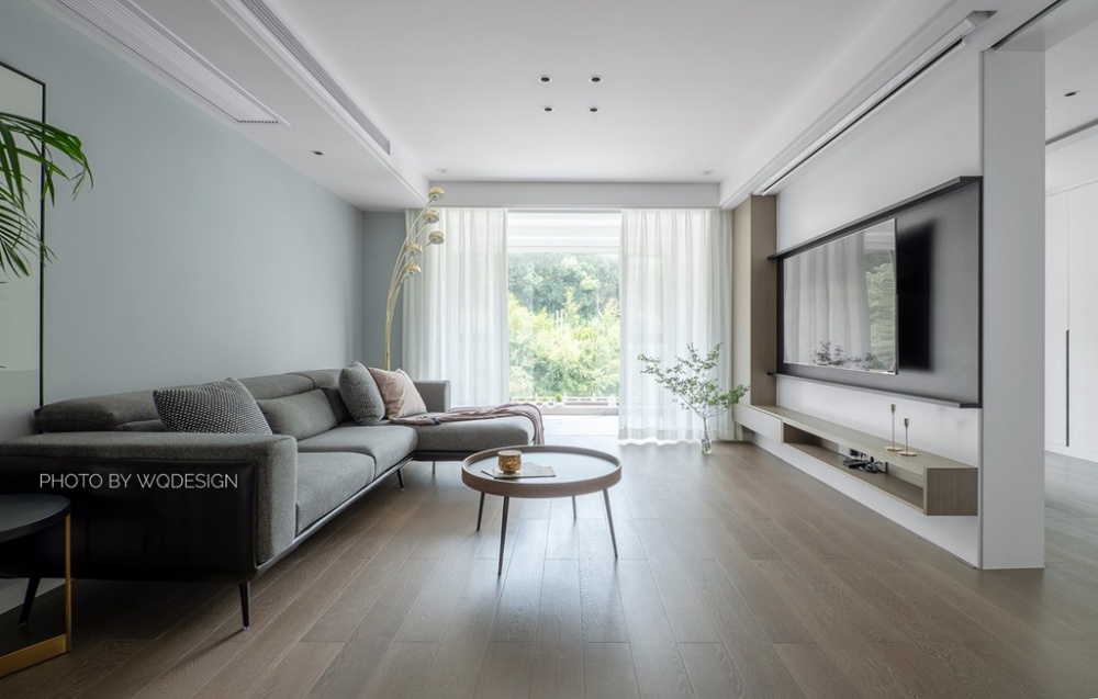 客廳窗簾裝修效果圖光景丨實用至上，但儀式感也不能北歐極簡客廳設(shè)計圖片賞析