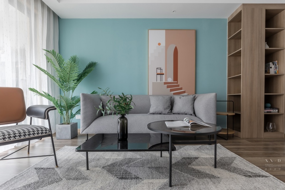 客廳沙發(fā)裝修效果圖四時風(fēng)景，比不過家里的澄澈溫柔北歐極簡客廳設(shè)計圖片賞析