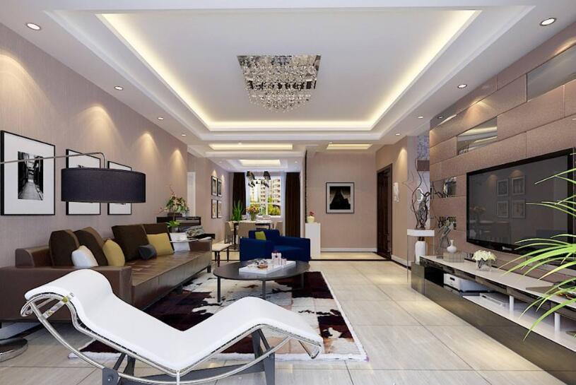 8套簡歐風格客廳裝修效果圖，現(xiàn)代家裝里的輕奢主義