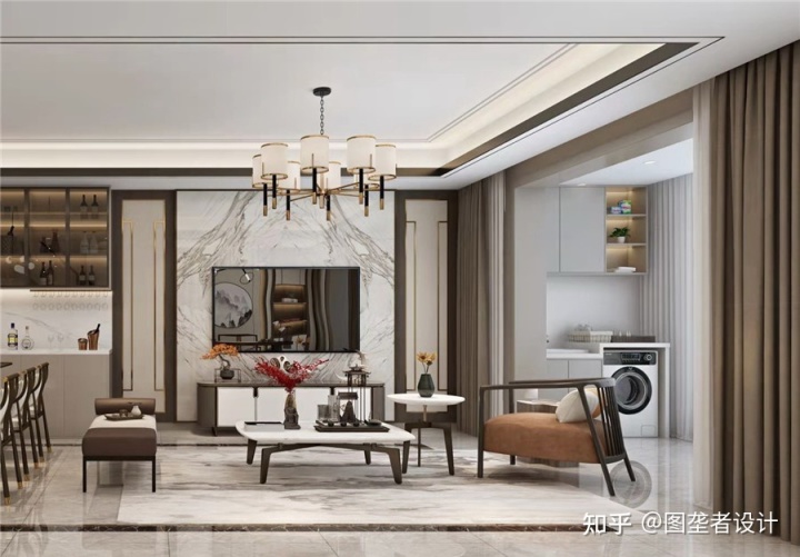 2022年裝修流行這樣裝了，輕奢中帶著新中式風(fēng)格，簡約又奢華！