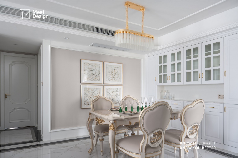 廚房1裝修效果圖優(yōu)雅歐式，帶你探秘融化在奶油里歐式豪華餐廳設(shè)計圖片賞析