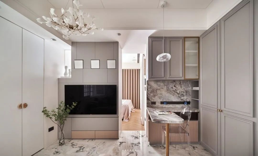 愛了！30㎡法式風格家，有大浴室、梳妝臺，閨蜜大贊