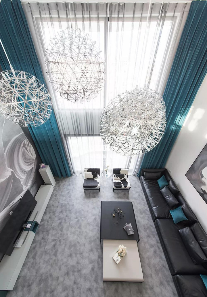 貴陽裝修：躍層效果堪比別墅，難怪老婆非要吵著做中空客廳！