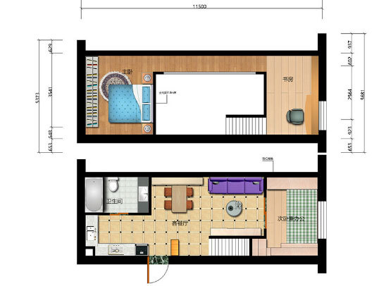 小復(fù)式樓業(yè)主淺談裝修心得，47平分出五個(gè)空間