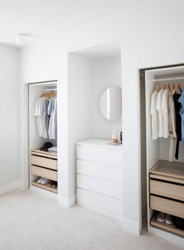 三亞小戶型房子裝修，臥室墻上挖三個(gè)壁櫥！