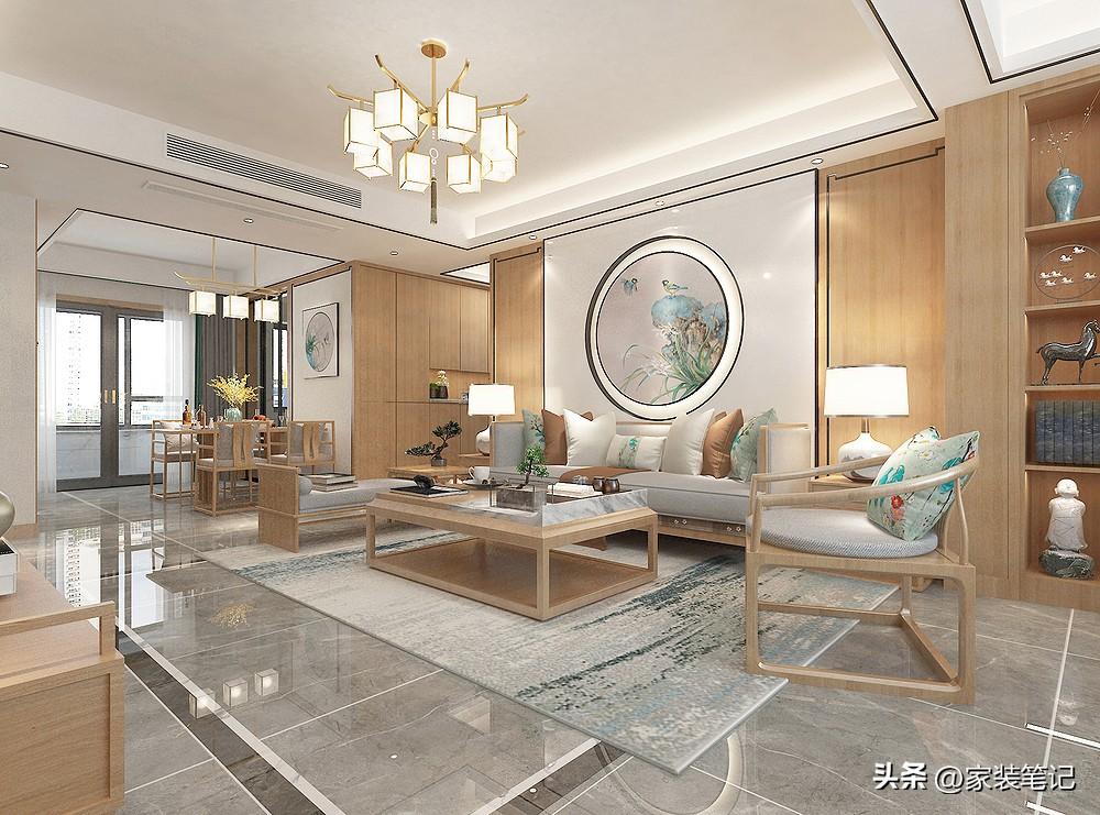 發(fā)現(xiàn)一戶長沙夫妻的新家，110㎡的新中式風(fēng)裝修，全屋高級感滿滿