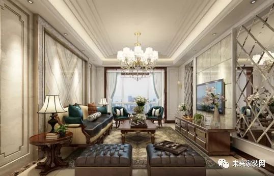 簡歐風格裝修效果圖設計，內(nèi)斂的奢華質(zhì)感讓空間更有品位！