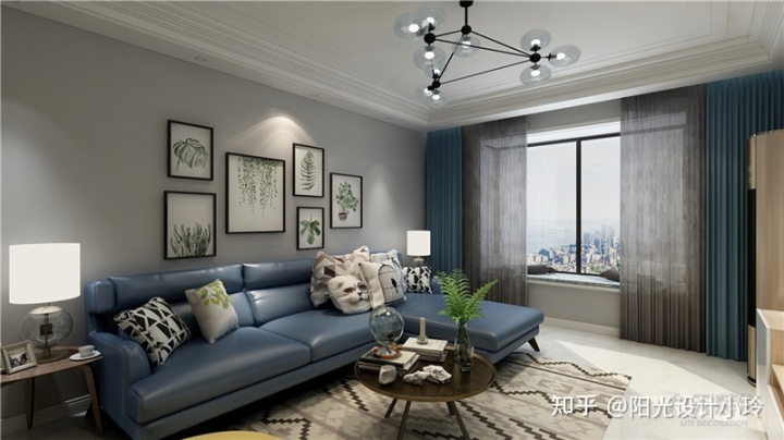 北歐風(fēng)格裝修效果圖！93平超美！小兩口共同打拼，太羨慕了