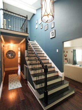 洋房樓梯裝修效果圖 農村小洋房室內裝修 