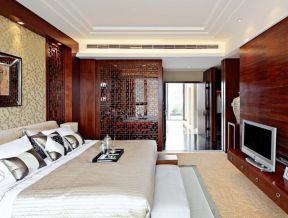 臥室電視墻設計圖片 2020主臥室電視柜效果圖 