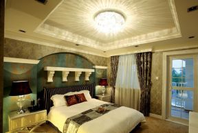 混搭風格主臥裝修 創(chuàng)意臥室背景墻 